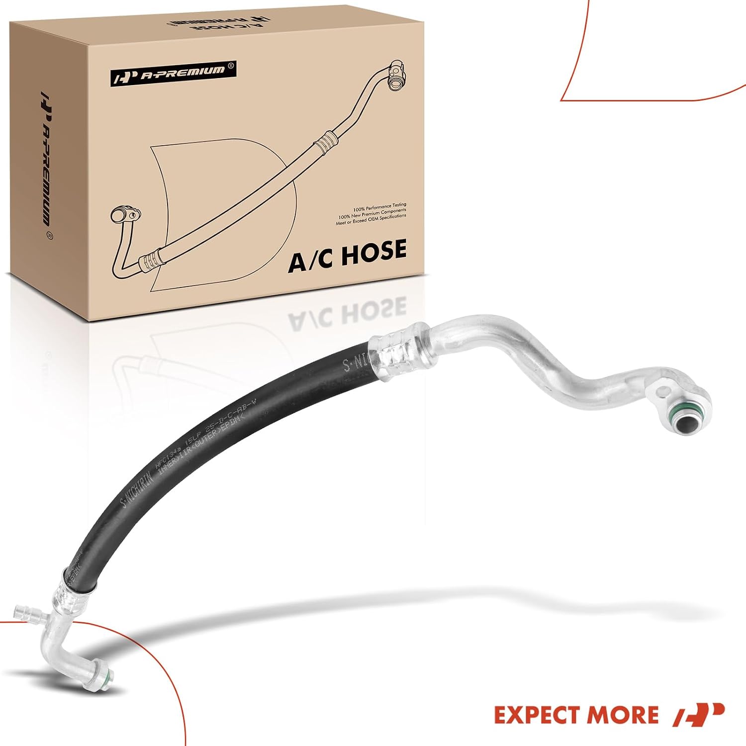 A-Premium A/C Suction Hose Assembly Compatible with Kia Sorento, 2003 2004 2005 2006, 3.5L, Compressor to Evap
