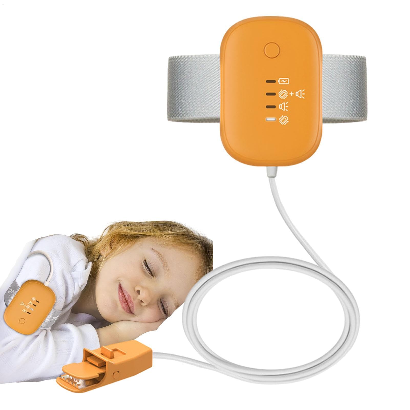 Allarme Enuresi Notturna | Allarme Bagnatura Letto Notturna | Sensore Impermeabile Ad Alta Sensibilità Con Allarmee Acustico Per Pannolini Addestramento Bagno Bambini Anziani Terapia Enuresi