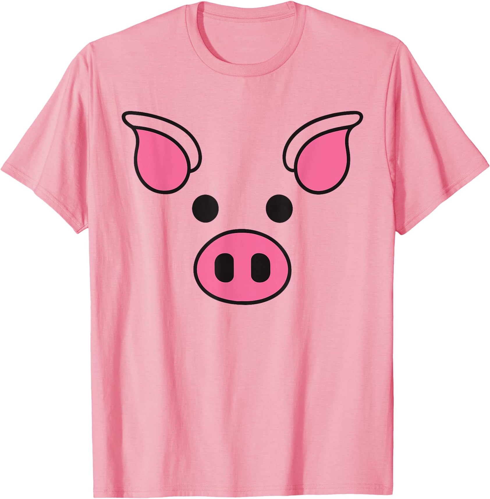Pig Face Shirt Adult Kids Men Women Pig Face Costume T-Shirt