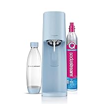 SodaStream Gasatore Terra – Macchina per acqua frizzante, con cilindro CO2 incluso e bottiglia lavabile in lavastoviglie, colore: Azzurro