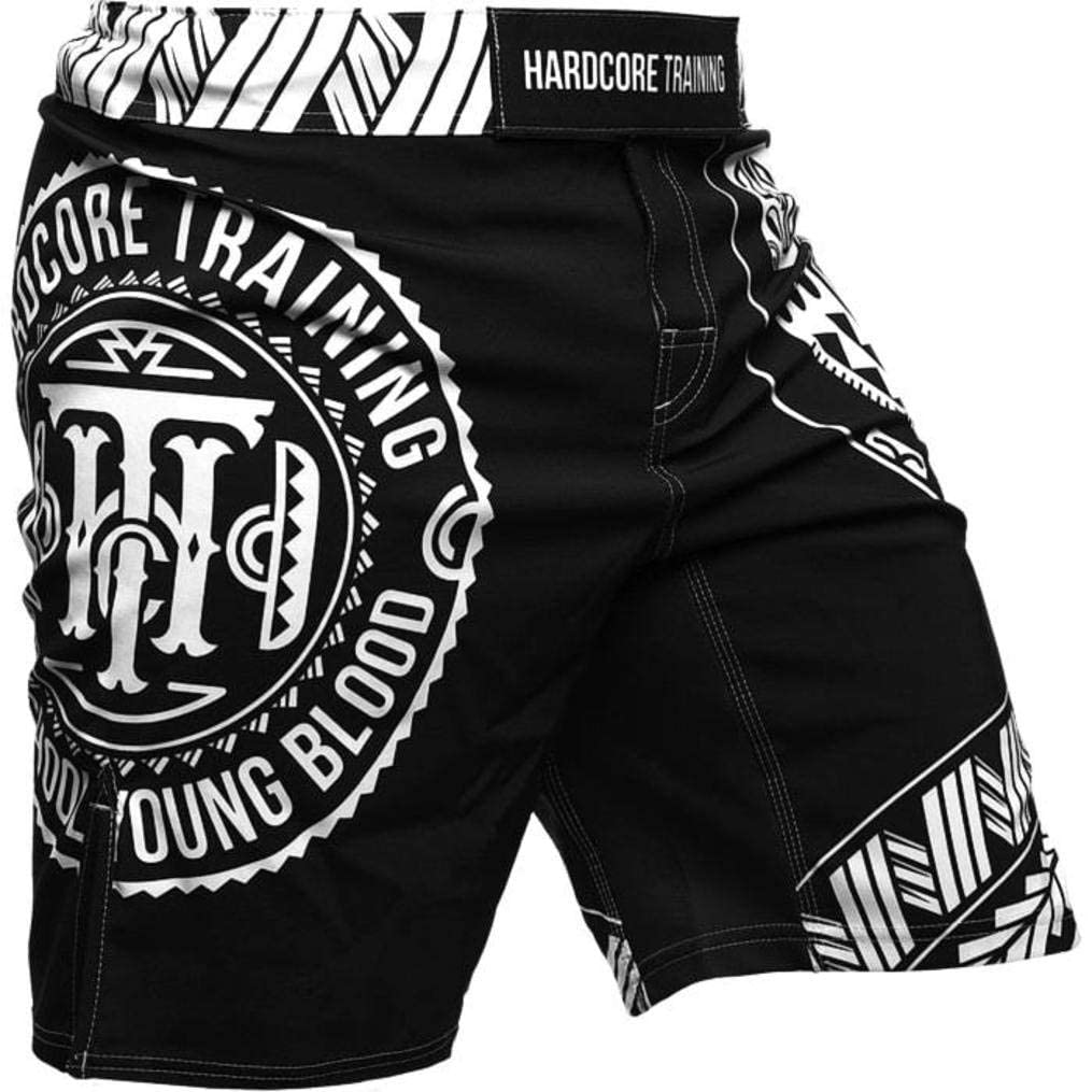 Hardcore Training TA Moko Shorts Herren MMA Boxen Fitness Sport | Kurze Hose, Sporthose Kurz, Kampfsport, Kickboxen, Muay Thai, BJJ, Sommer, Kampf, Sportlich