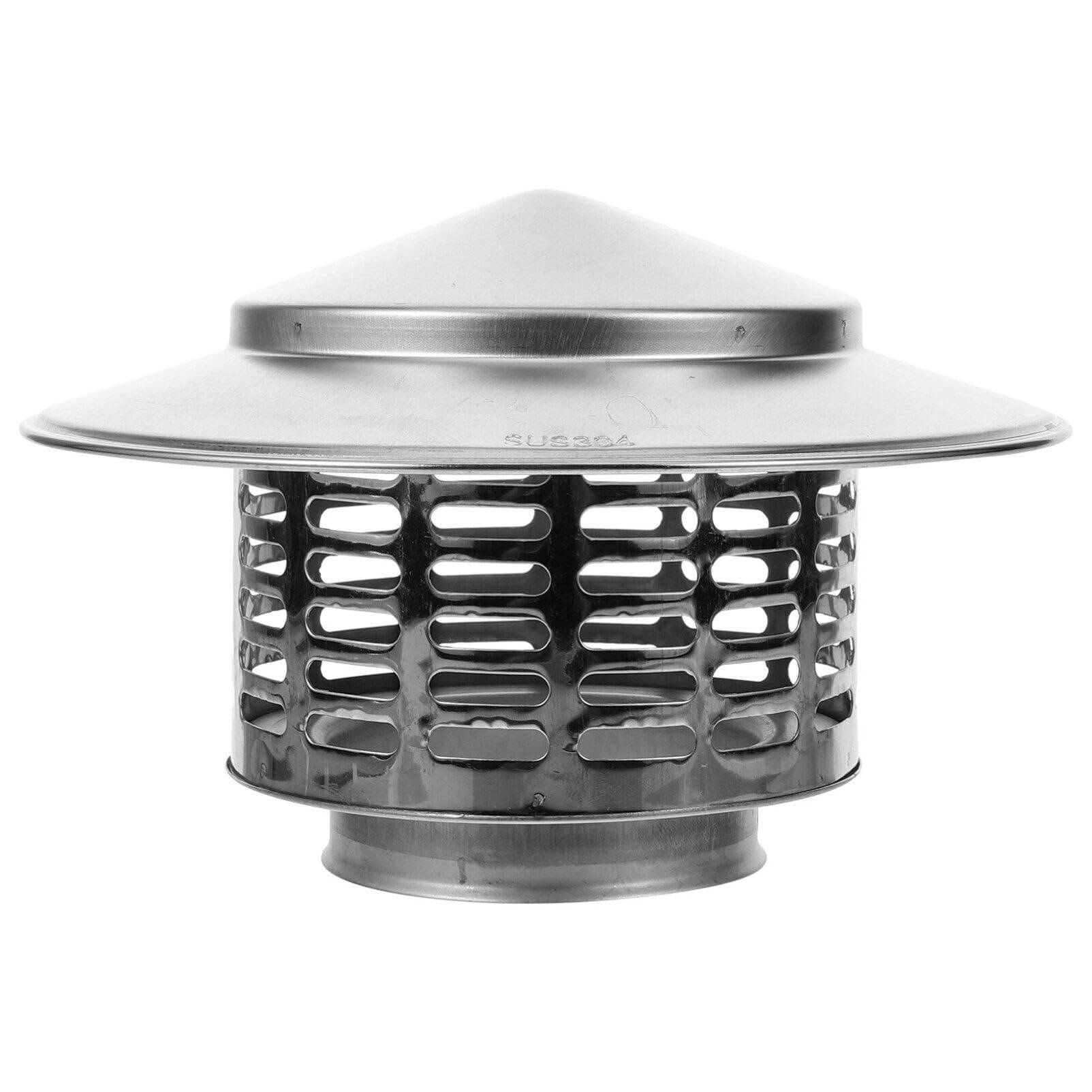 KGLHJDY Mipcase Fireplace Chimney Caps: Stainless Steel Chimney Cap Rain Cap Fireplace Exhaust Cap Round Roof Vent for Roof Outside (75mm