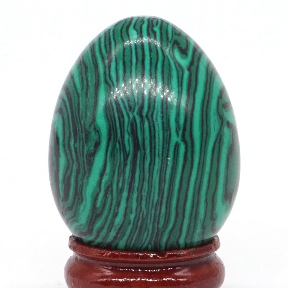 casa meditazione Piedras de cristal de 30x40mm, huevo Natural, Reiki Gema Mineral, artesanía, decoración del hogar, regalo (colore : Taiwan Turchese, Taglia : 1 pz)