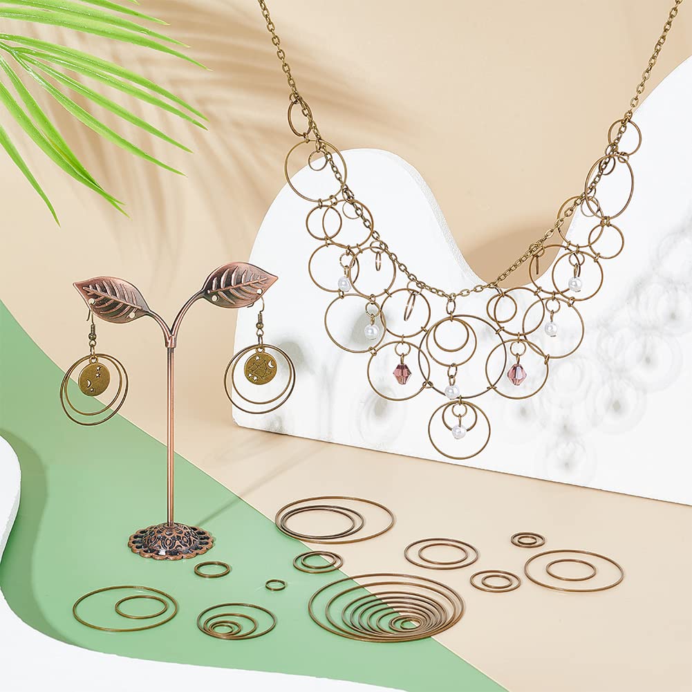 Anneaux De Liaison En Laiton Doré - 220 Pièces 11 Tailles Pour Bijoux DIY - Boucles D'Oreilles, Bracelets & Plus