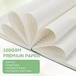 A5 Spiral Notebook 4 Pack - PP Hardcover Coil Notebook with Soft Coil, 8 x 5 Spiral Notebook Journal College Ruled 140 Lined Pages, Assorted Green