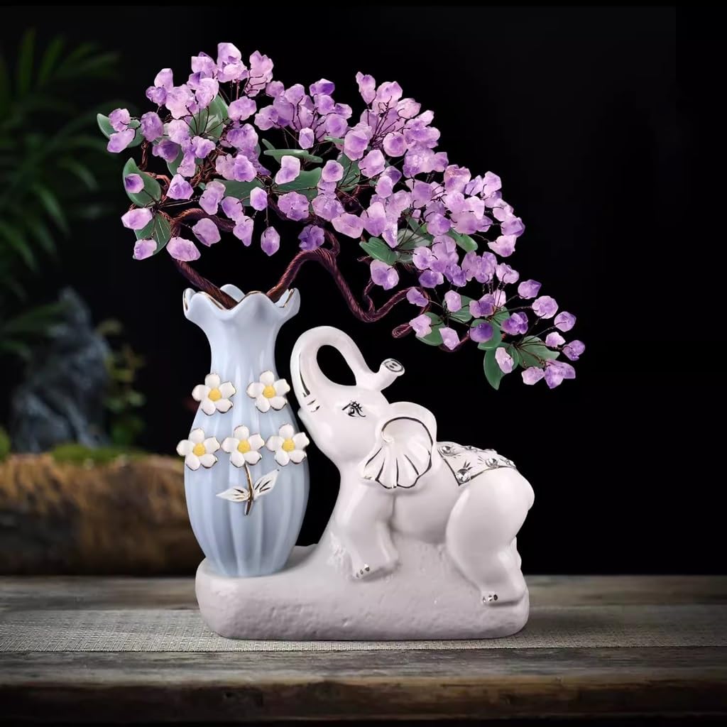 Plantas artificiales para interiores, hogar, sala de estar, entrada, TV, decoración de gabinete de vino, inauguración de la casa, regalo para el hogar, adorno tallado de jade