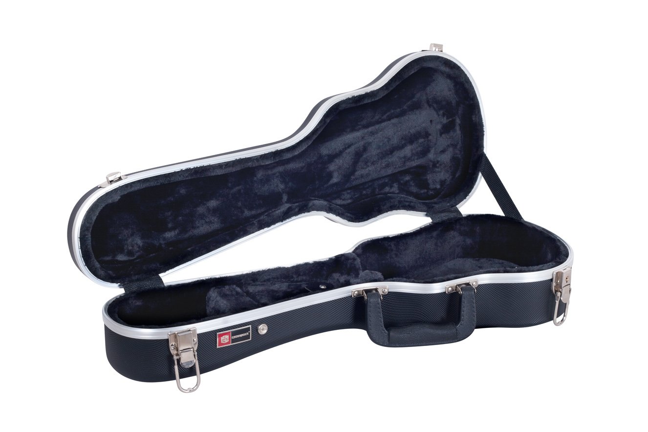 Crossrock, CRA860SUBK Hartschalenkoffer für Sopran-Ukulele, superleicht, ABS, Schwarz