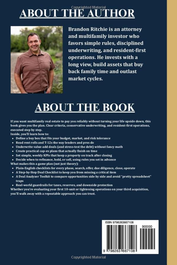 Miniatura 2 de THE COMPLETE MULTIFAMILY REAL ESTATE INVESTING GAME PLAN A Proven Path to Passive Income, Long-Term Wealth, And Financial Freedom Without Chasing
