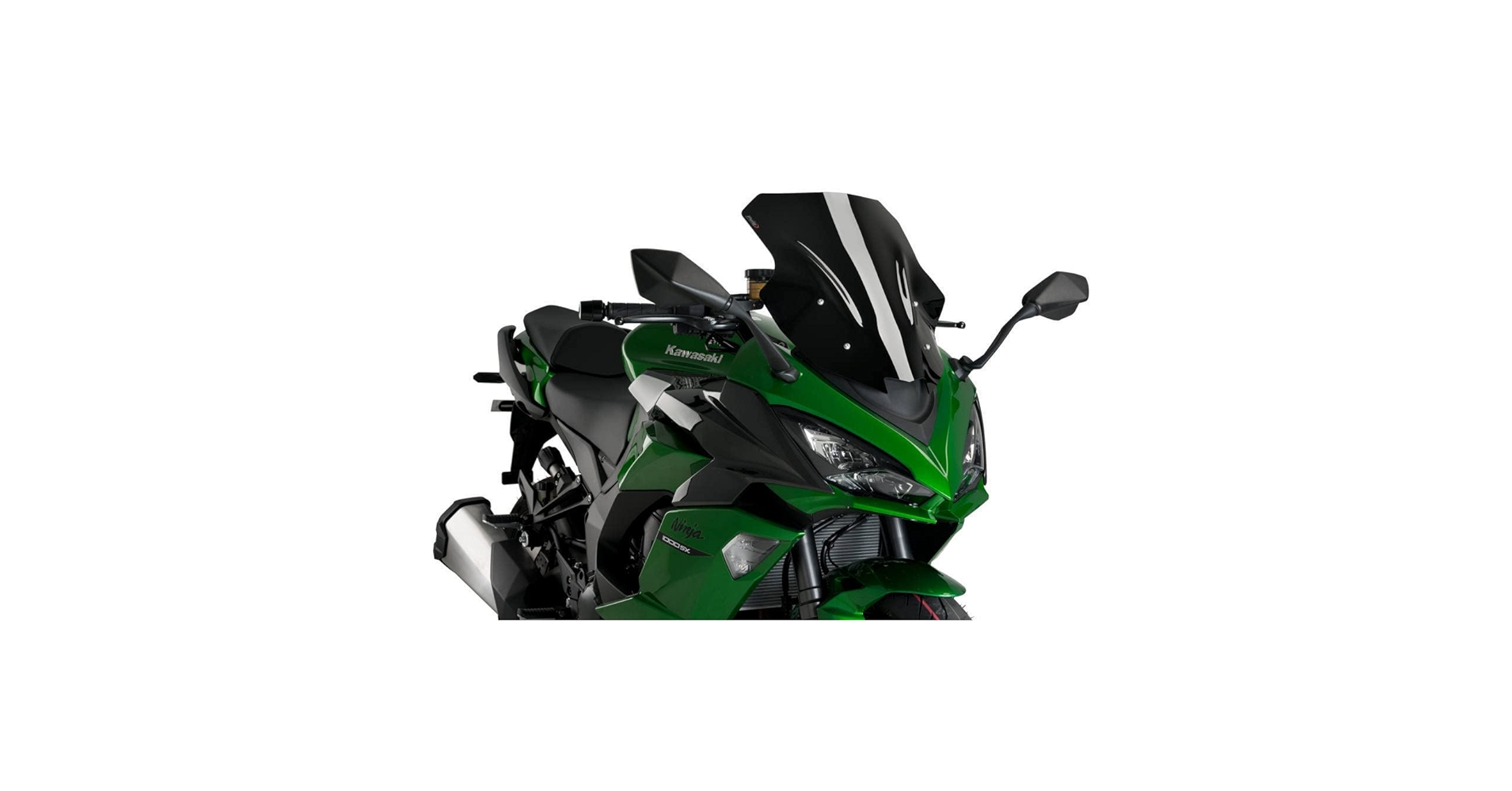 Amazon | Puig 20471N RACING SCREEN [BLACK] Ninja1000SX (20