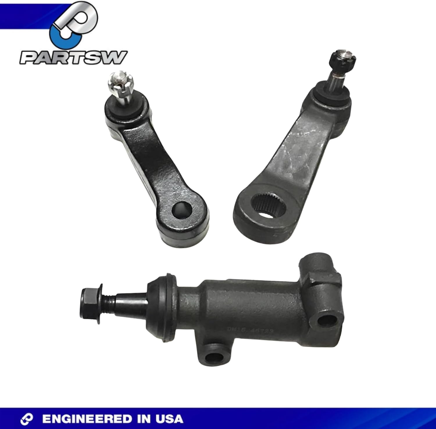 7 Pc Suspension Kit Inner Outer Tie Rods Idler Pitman Arm ES3488 ES3493T K6534 K6536 K6723 Compatible with 1999-2007 Chevrolet Silverado Tahoe GMC Sierra Yukon Escalade - PartsW