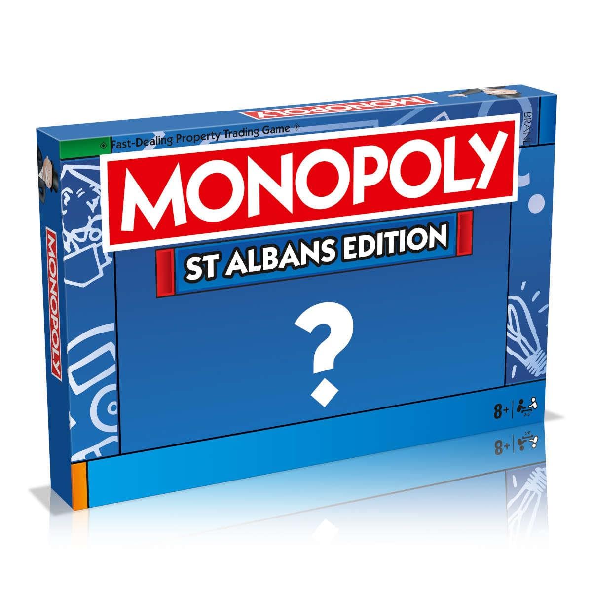 Winning Moves St Albans Monopoly Regional Board Game ideal for 2–6 players and makes a great gift for fans of the Kent coastline, aged 8 and up