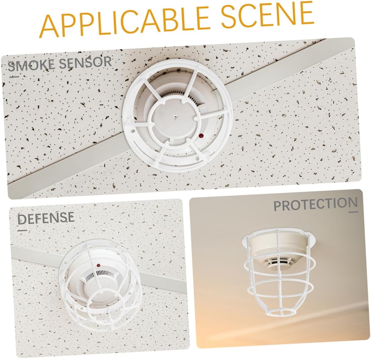 POPETPOP 4pcs Lampshade Cover Diffuser for Ceiling Light Stainless Steel Frame Easy Install Protection for Table Lights