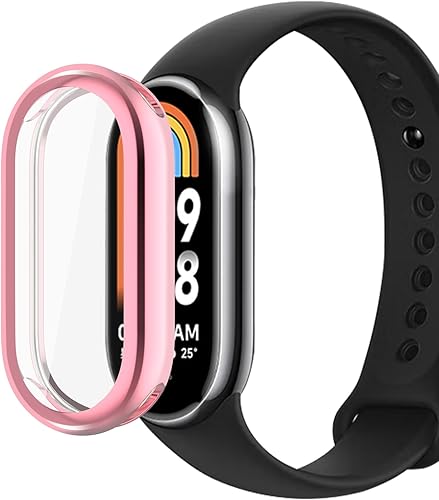 Miniatura 3 de Funda compatible con Xiaomi Band 8, funda rígida de policarbonato con protector de pantalla antiarañazos, a prueba de golpes, funda protectora para