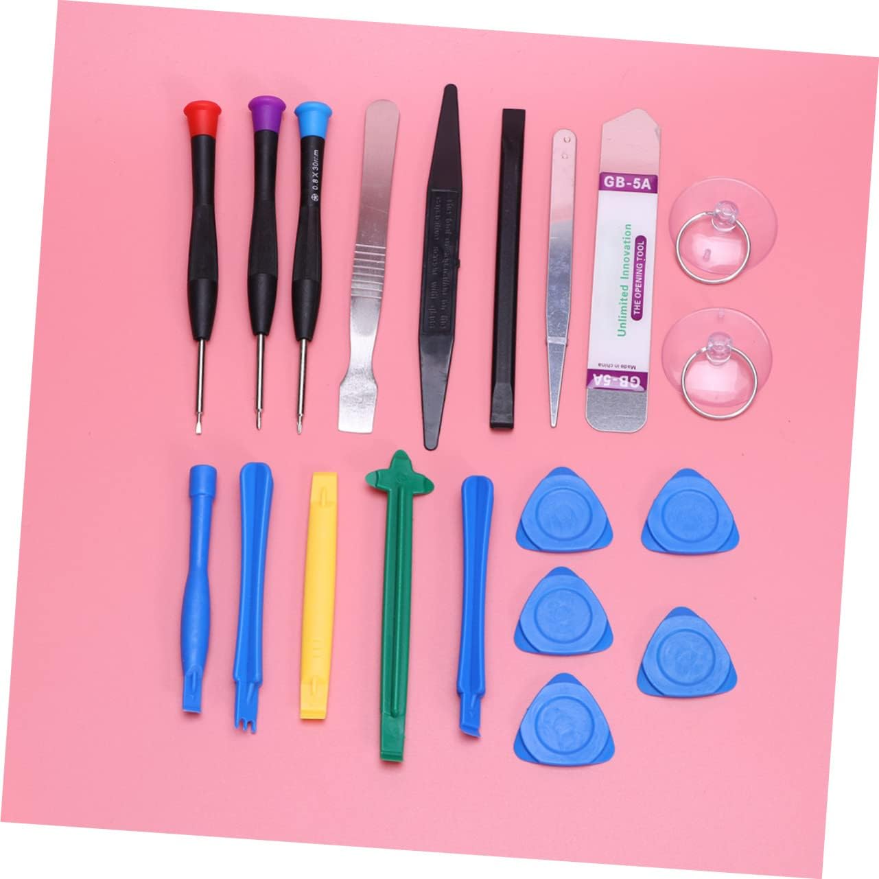 MERRYHAPY 20pcs Tool Kit Multi-Functional Screwdriver Bits and Cup Ergonomic Design for Electronics Disassembly and Repair