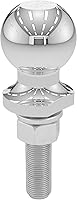 CURT 40073 2-Inch Chrome Trailer Hitch Ball - 3,500 lbs Capacity, 3/4 x 3-Inch Shank for Secure Towing
