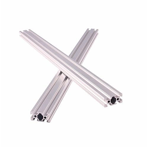 2 piezas de perfil de aluminio con ranura en T 2040, extrusión anodizada estándar europea, para impresora 3D de bricolaje y máquina CNC (31.496