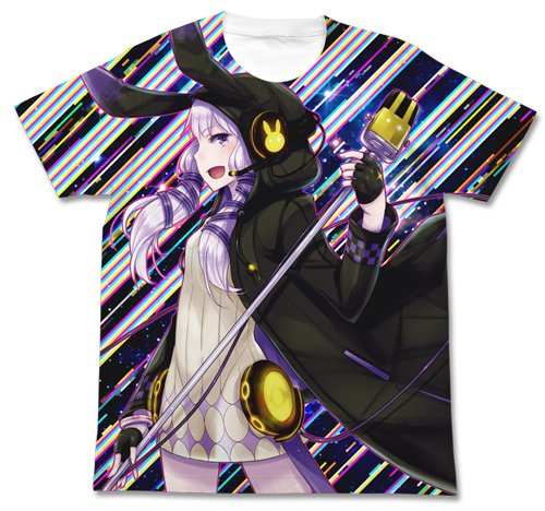 結月ゆかり 結月ゆかり凛フルグラフィックTシャツ ホワイト サイズ:L