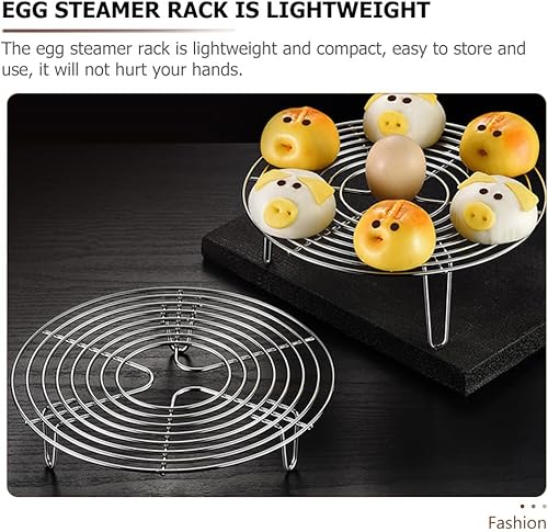 Vista 61 de Estante de vapor para ollas: Estante redondo de enfriamiento de acero inoxidable - Estante de vapor para freidora de vapor, olla a presión 7.9