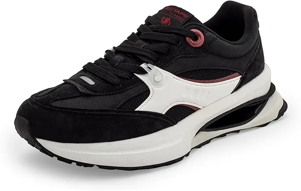 Red Tape Men's Chunky Platform Fashion Sneakers, Low Top Lace-Up Retro Casual Dress Mens Shoes, Cushioned Insole & Non-Slip Grip Sole, Ideal for Office, Walking, Running, Gym & Daily Wear