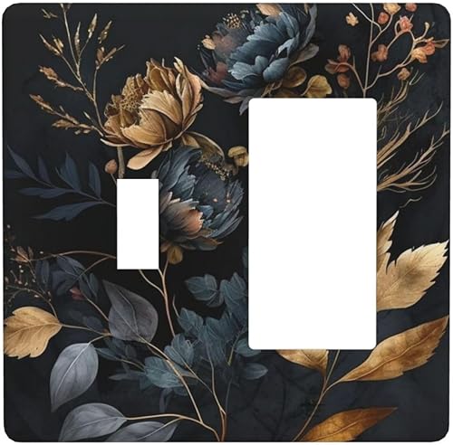 Miniatura 69 de Cubiertas de Interruptor de Luz de 1 Pandilla Bosques Animales Flores Hierba Árboles Placa de Pared Decorativa Interruptor Eléctrico para Decoración