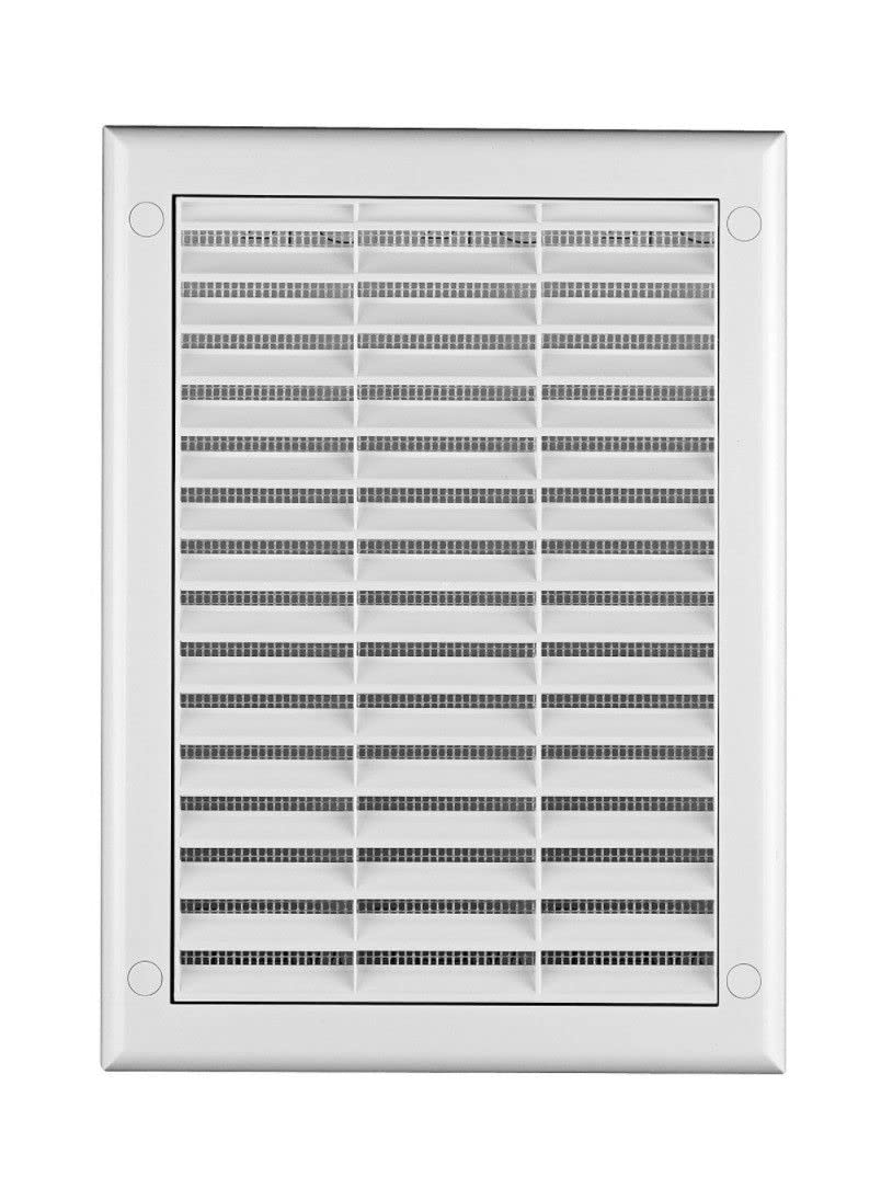 Prostko Ltd Air Vent Grille 150Mm X 310Mm With Shutter Fly Screen Ventilation Cover Grid Tk8