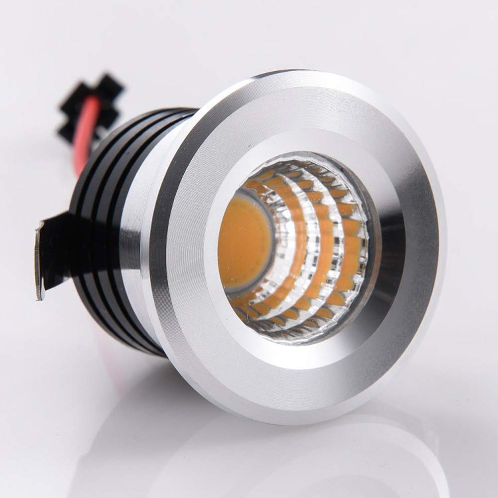 Sunny Lingt Diameter 37mm Spotlight LED Downlights Ceiling Light Fixture, 3W Bedroom Decoration Wash Wall Lights, Energy Saving No Flicker Downlighters, for Bathroom Hallway Stage Office