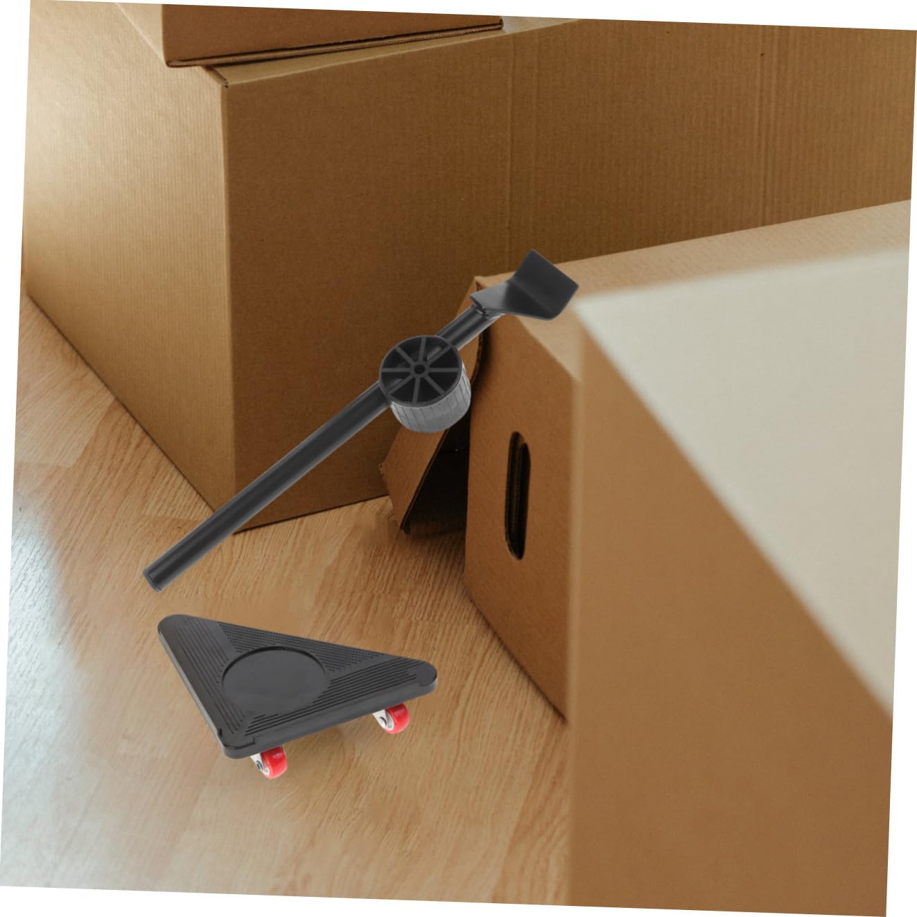 Outanaya Carrello Per Mobili in Metallo 3 Ruote Girevoli, Kit Per Trasloco Di Mobili e Elettrodomestici Pesanti Piedini Antiscivolo, Utensile Per Spostamento Facile, Set Da 5 Pezzi Per Uso Domestico