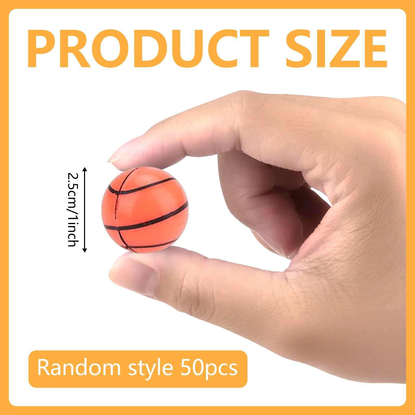 50 Balles Rebondissantes Leonshco - 25mm Caoutchouc - Pour Enfants, Piñata