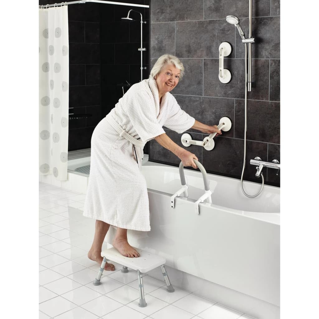 Ridder Premium podróżny uchwyt ssący, uchwyt z przyssawką, uchwyt mocujący z przyssawką, ABS (kopolimer akrylonitrylo-butadieno-styrenowy), biały, ok. 60 cm