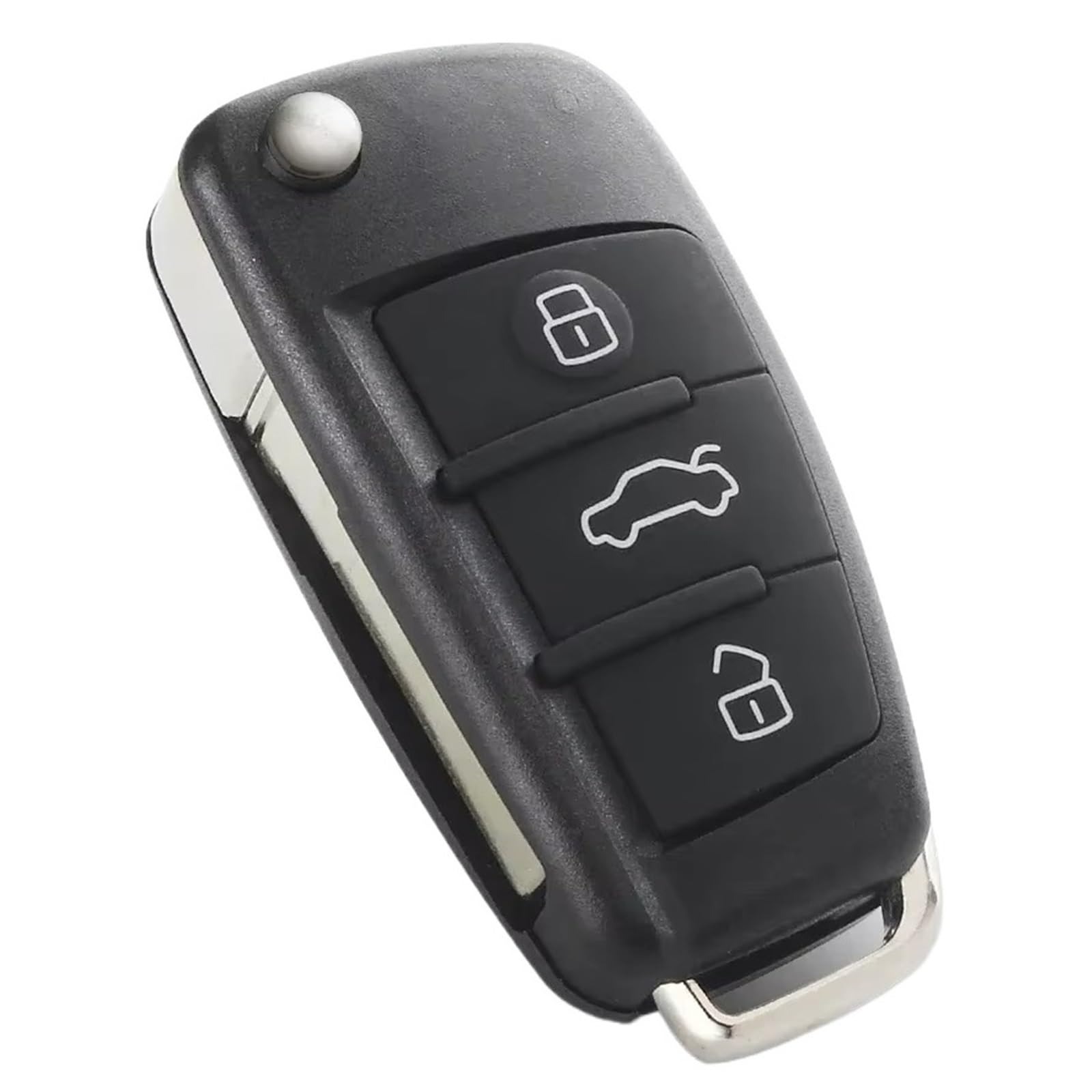 Compatible Con Para A6 2006 2007 2008 2009 2010 2011 2012 2013 Q7 2007-2013 Carcasa Llave Plegable Mando A Distancia De 3 Botones HU66 Sin Cortar
