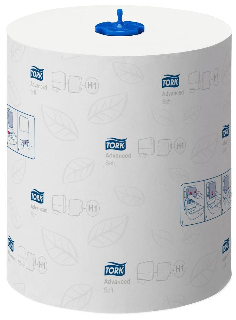 Tork Matic Soft Hand Towel Roll Advanced Rolled White 190 x 190mm Paper Towel 2 ply, 1 (Roll) Sheets