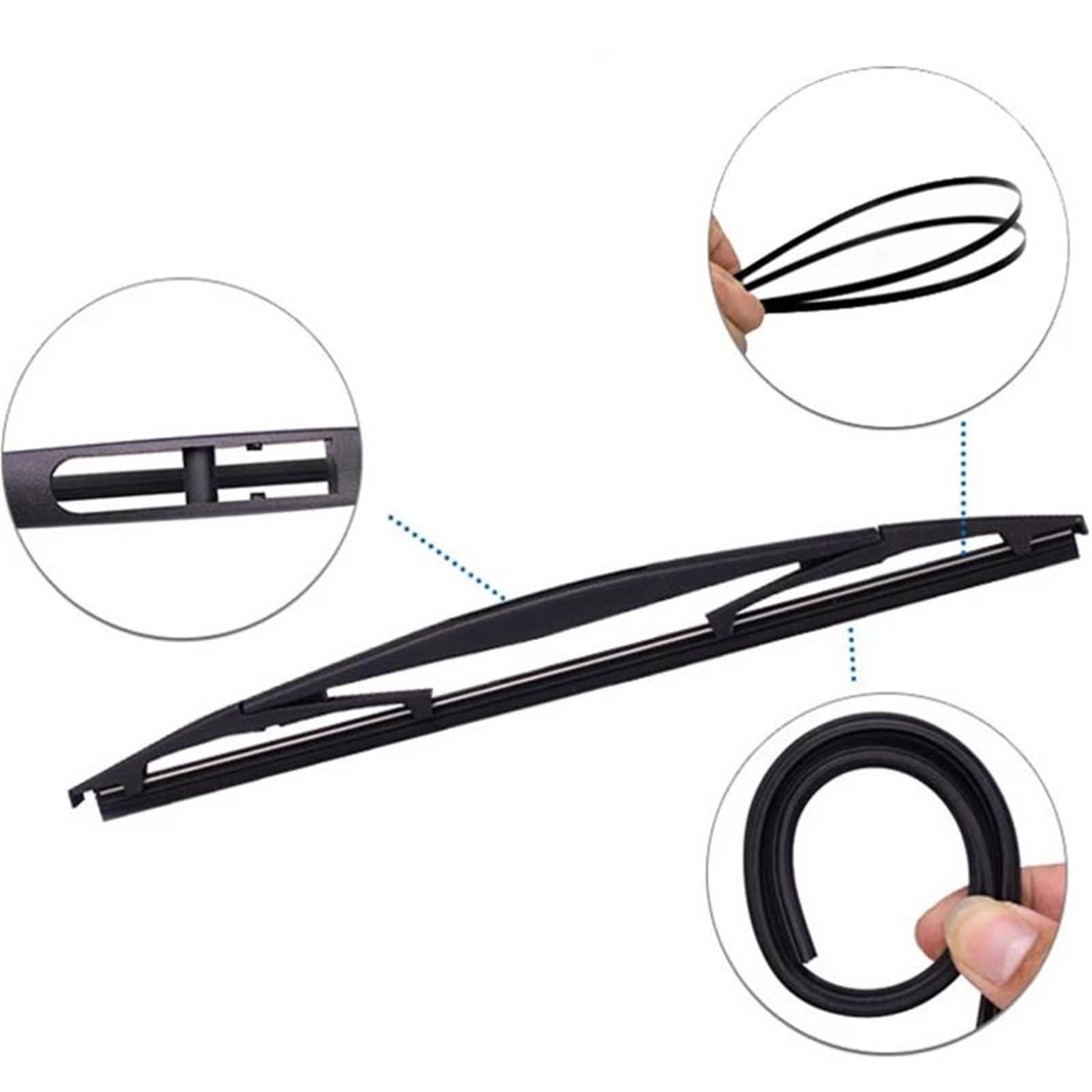 Kit Set Braccio E Spazzola Tergicristallo Posteriore da 12" per N&issan per Murano 2 Z51 2007-2014 Parabrezza Parabrezza Portellone Posteriore Spazzola per Finestrini Tergicristallo