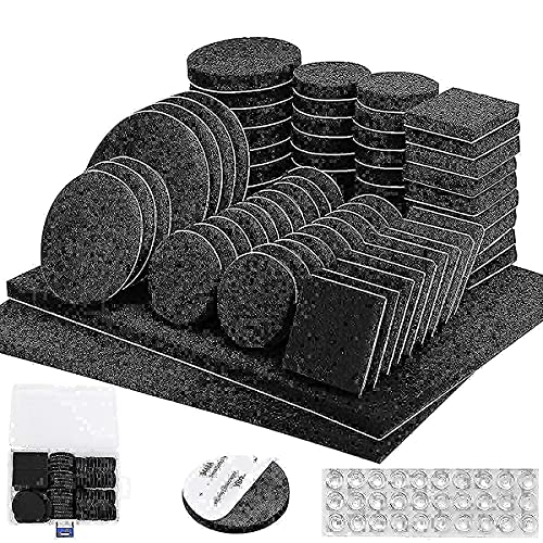 Furniture Pads Black 136 Pieces Pack Felt Furniture Pads Felt Pads + Furniture Pads 136 Pieces Pack Self Adhesive Felt Pad Beige #TOP1
