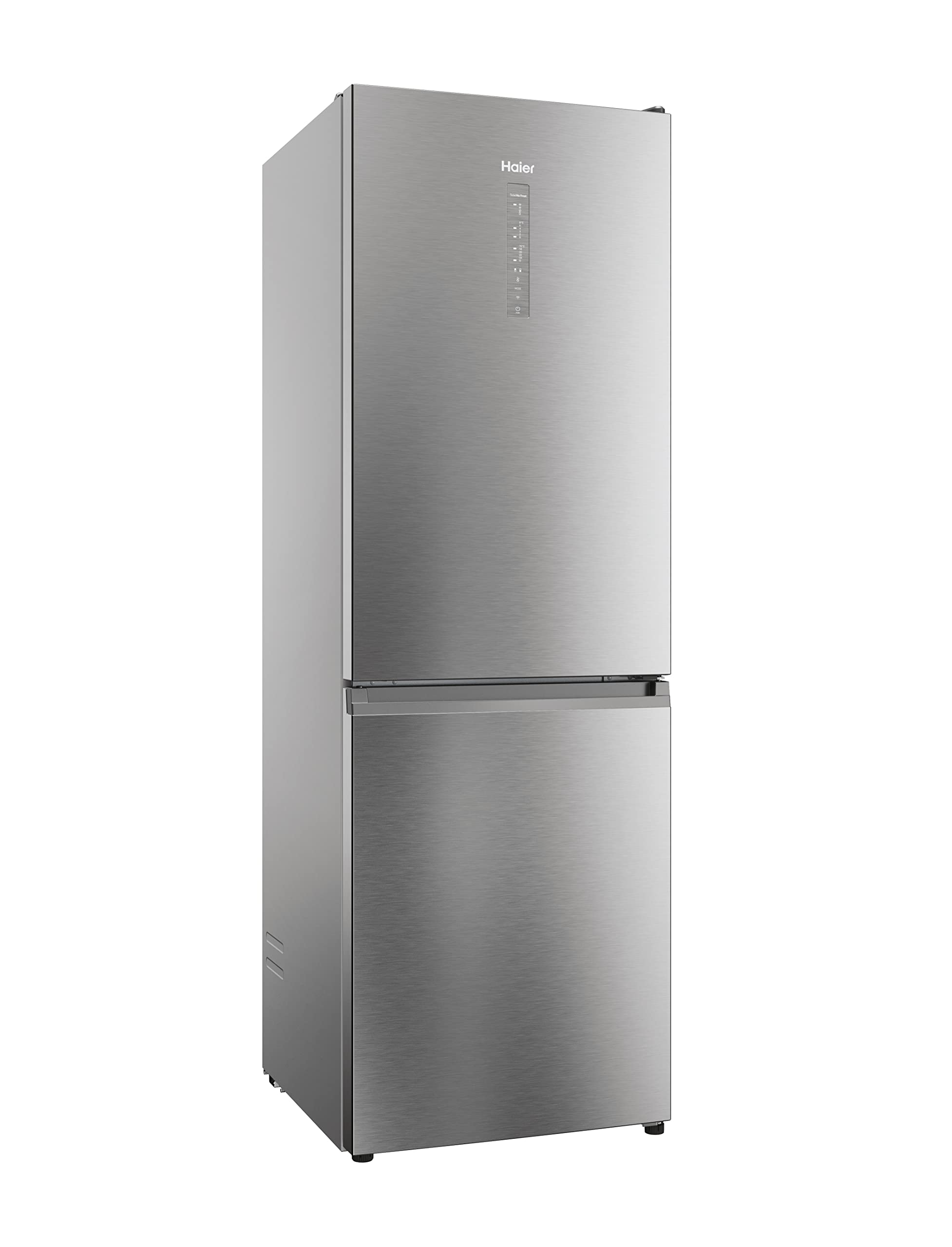 Haier 2D 60 SERIE 3 HDW3618DNPK - Frigorifero-congelatore combinato con frontale in acciaio inox, Total No Frost, app Smart hON, HumidityZone, capacità utile XXL, silenzioso, solo 36 dB (A), inox