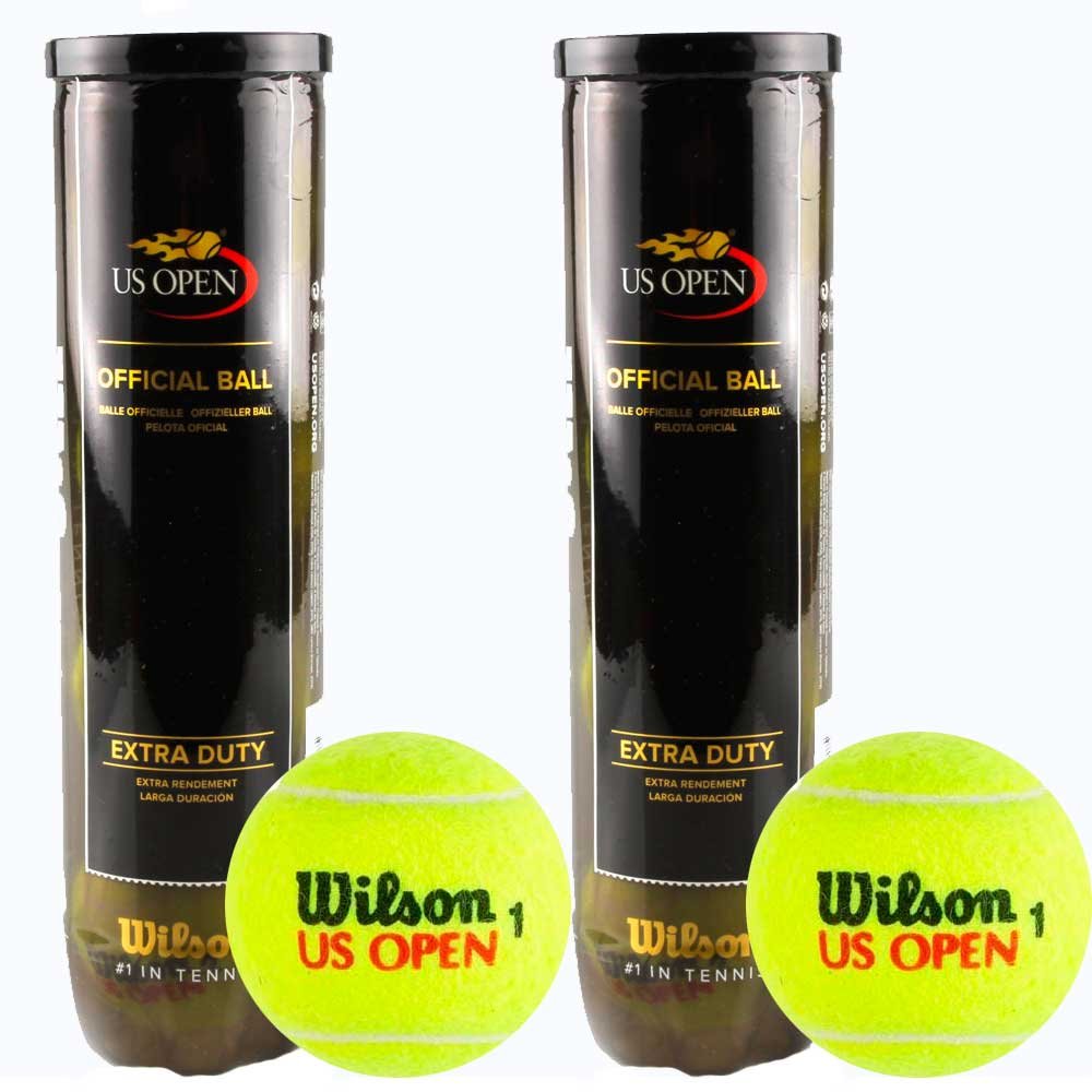 Wilson - US OPEN - Tennisbälle - 10 Dosen (40 Bällen) - gelb - für Wettkampf und Freizeit - Top Preis Leistung