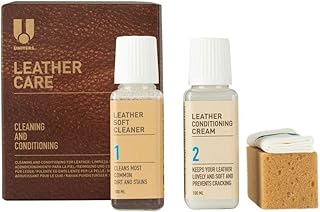 UNITERS Leather Care Kit - 2 Pack Soft Cleaner and Protection Cream for Furniture, Sofa, Car Seat, Handbag, Shoes, Wallets, and Jackets - Stain, Oil, Dirt Remover and Protector - 100 ml Bottles