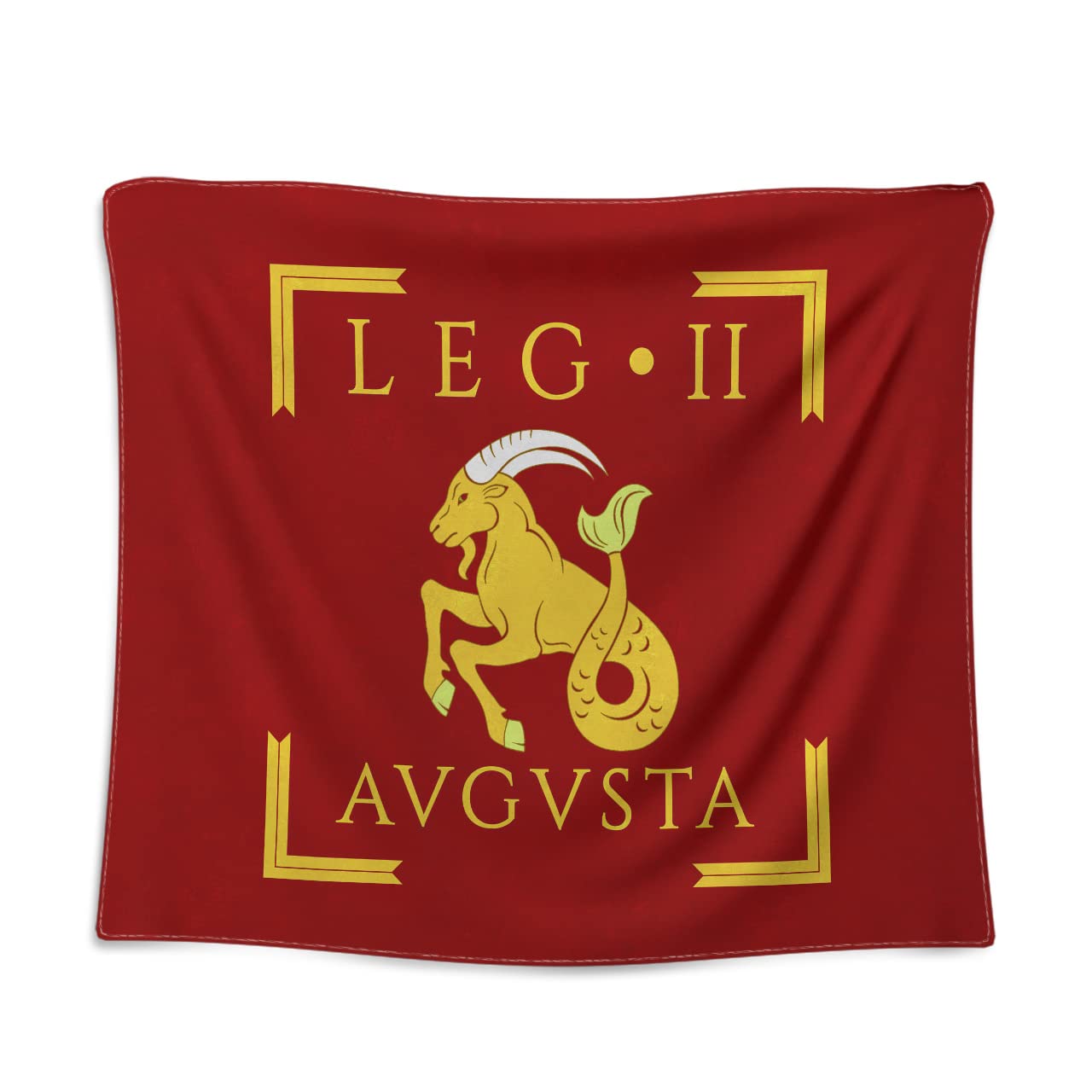 Nice Captain Roman Legion Banner Tapestry Emblem Banner Wall Hangings Wall Art 100cm x 125cm (LEGIO II AUGUSTA)