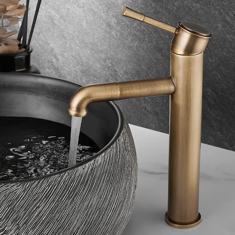 Robinet de lavabo anti-éclaboussures avec bec rotatif noir et mitigeur - 3