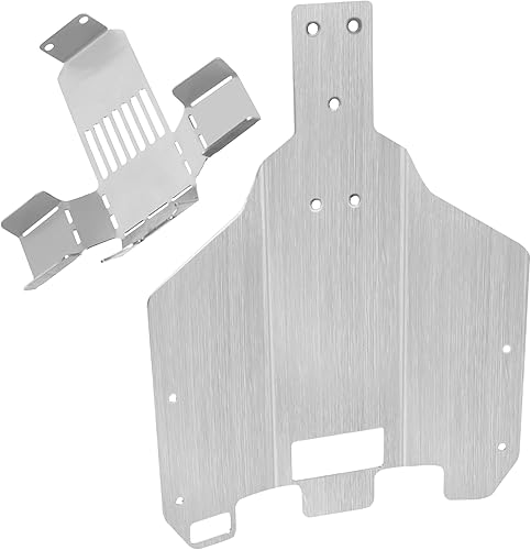 Miniatura 3 de Placa de deslizamiento RC de acero inoxidable Armadura de chasis RC Armadura de eje Protector Protector Compatible con Wltoys 12428 12429 12423 1/12