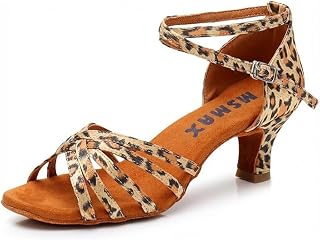 MSMAX Women's Practice Ballroom Dancing Shoes Indoor Performance Latin Dance Shoes for Woman