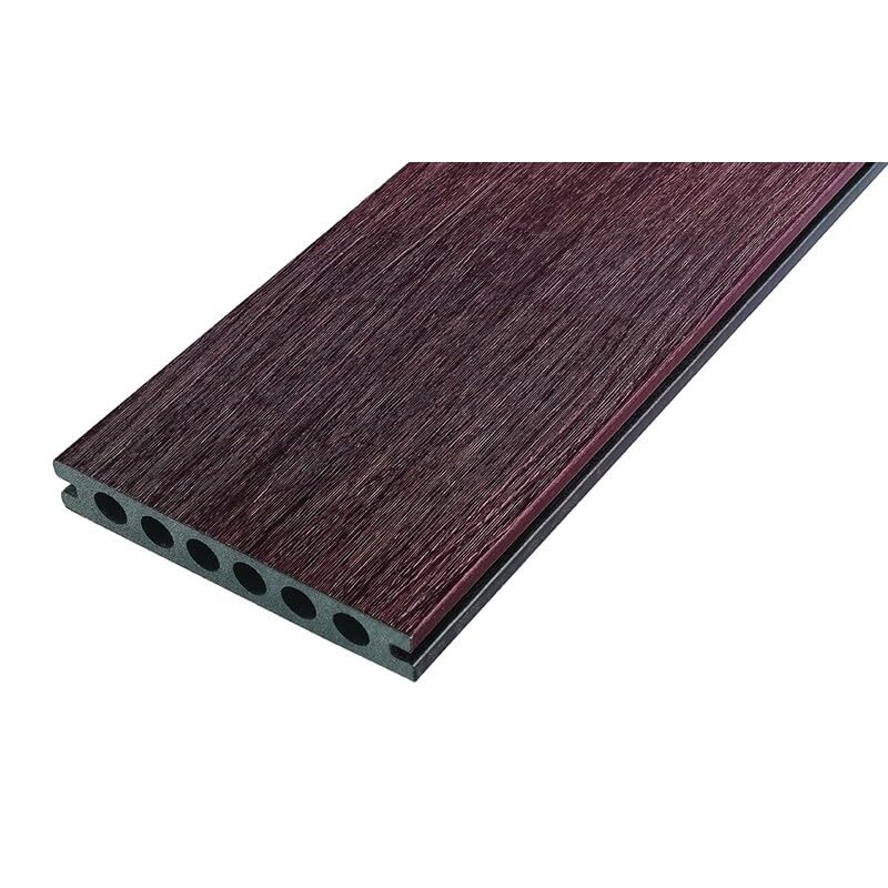 PACK 1 m² lame de terrasse composite coextrudé Supra avec ACCESSOIRES 3600 x 145 x 23 mm Acajou, ep.23 mm, l.14,5 cm, L.360 cm