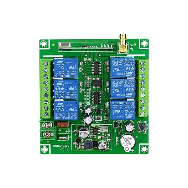 300m DC12V 24V 36V 6CH 6 CH Industrial Wireless Remote Control LED Light Switch Relay Output Radio RF Transmitter 433 MHz Wireless Remote Control LED Light Switch Relay by Kaleinavi - Used condition - Image 2