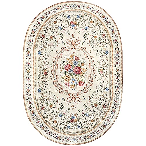 Tapis de plancher ovale salon grand format et tapis d'étude design