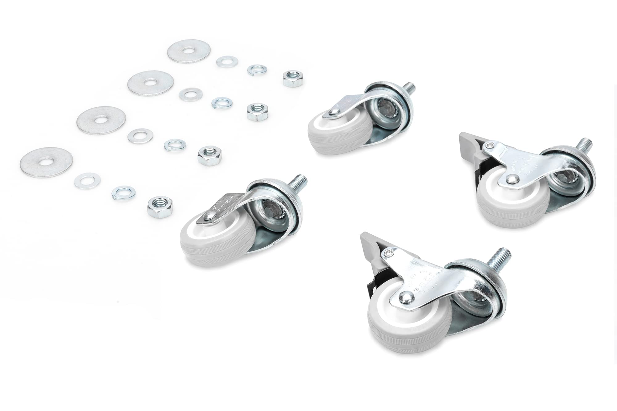 DIGITUS Digitus - Juego de ruedas para carcasa de pared estándar de 19" (4 unidades, 2 bloqueables, giratorias, 250 kg de carga por rollo, material de plástico)
