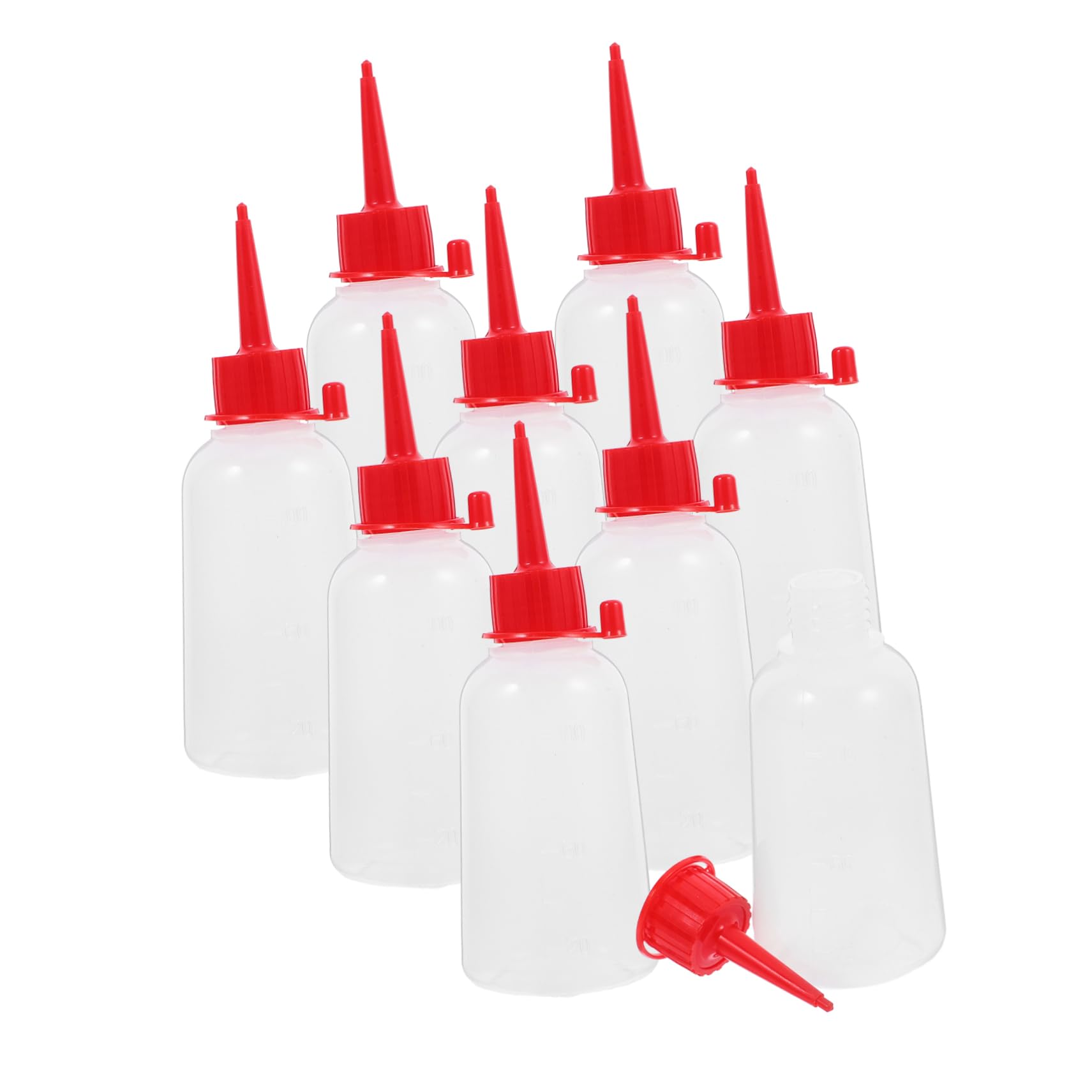 POPETPOP 40pièces Bouteilles Applicatrices Plastique Squeeze Flacons Avec Embout Pour Colle Gel Et Parfait Pour Tatouage Et