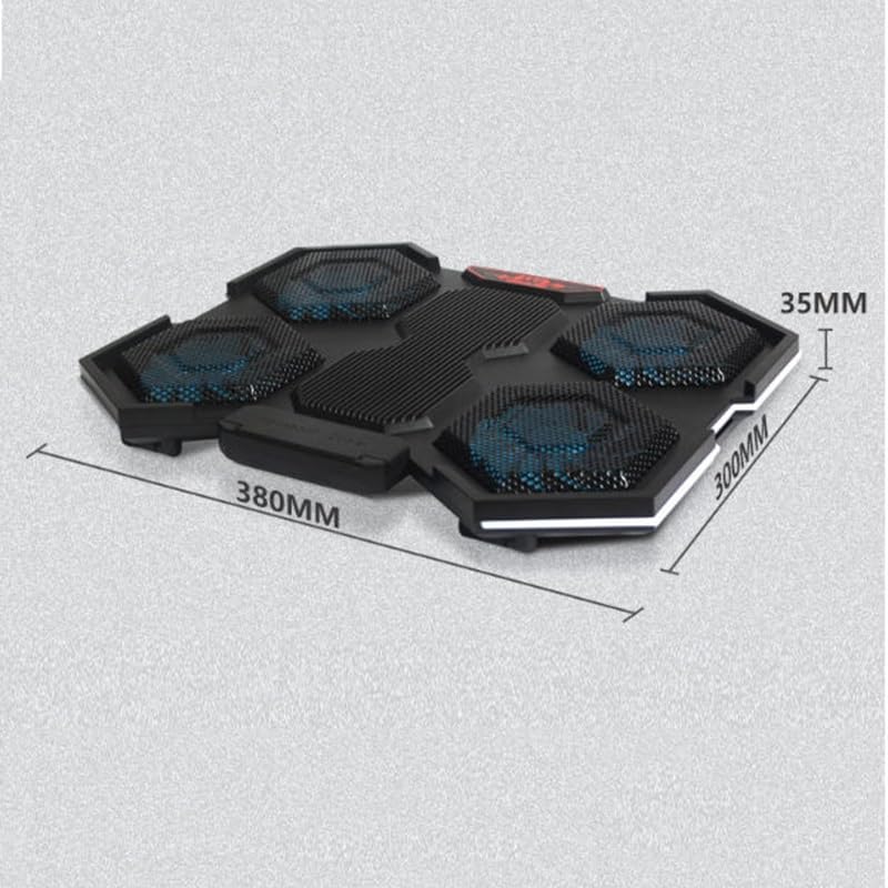 Adjustable Six Fan Desktop Quiet Laptop Cooling System
