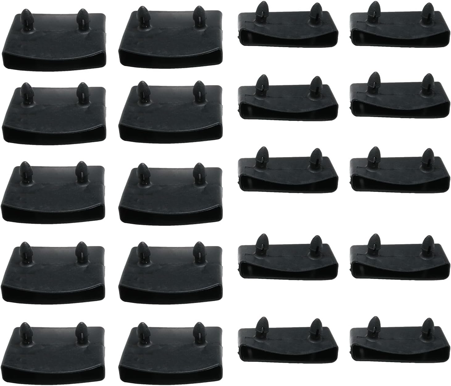 61mm x 11mm Bed Slat Holder Cover Replacement Bed Slat Holder for Bed Support Slat Central Slat Bed Support Slat 10pcs Center caps and 10pcs end caps of Bed Slat Holder