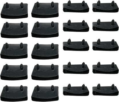 61mm x 11mm Bed Slat Holder Cover Replacement Bed Slat Holder for Bed Support Slat Central Slat Bed Support Slat 10pcs Center caps and 10pcs end caps of Bed Slat Holder