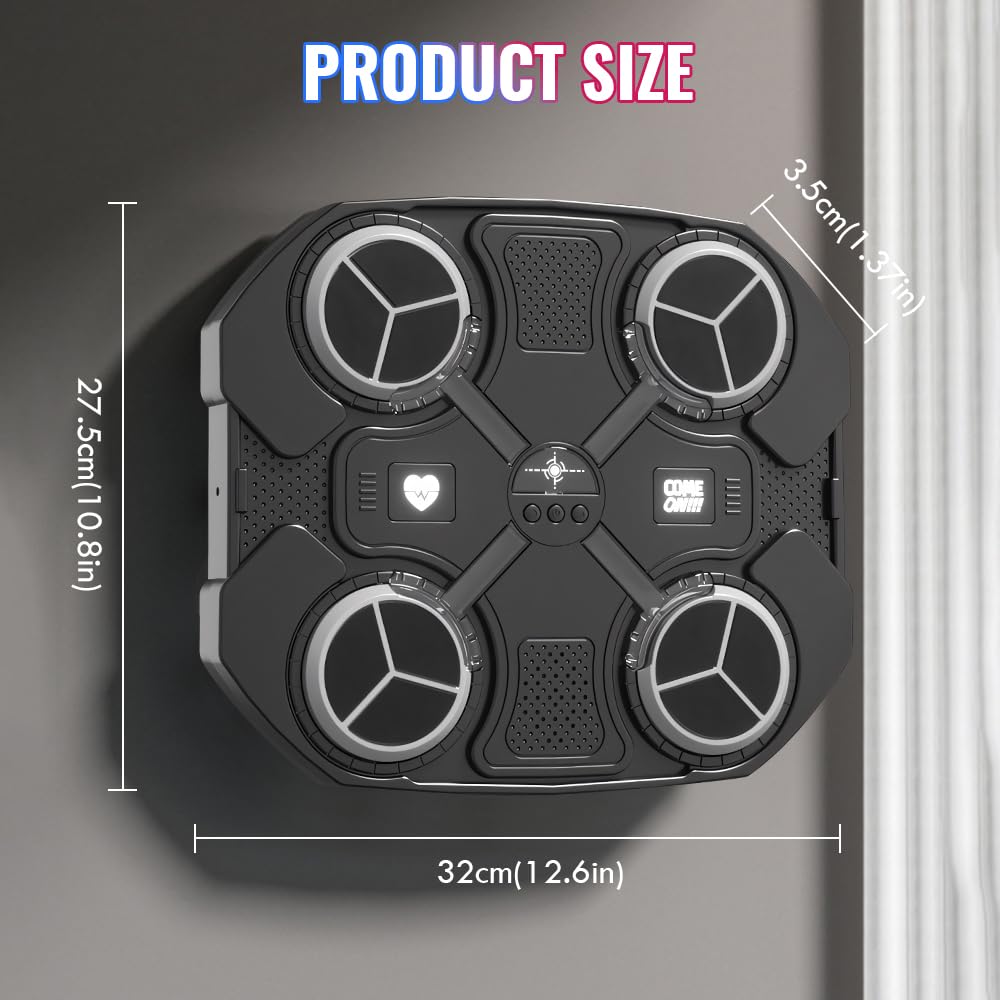 OneNine Bluetooth Music Boxing Machine, macchina da boxe con musica, bersaglio da parete, macchina da boxe a LED, per casa, interni e palestra, Boxing Machine per bambini