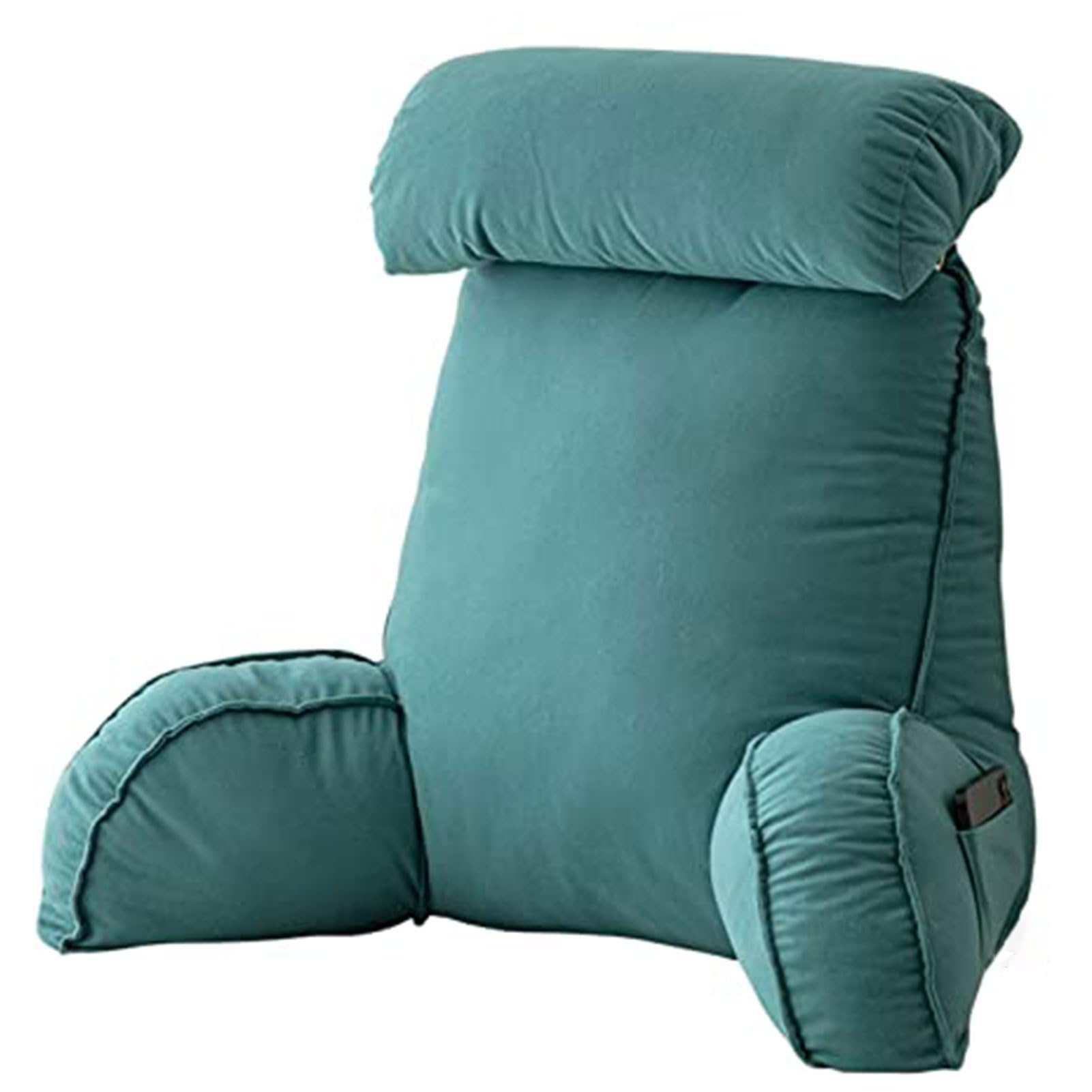 Cuscino da lettura per letto e divano con braccioli, supporto per il collo staccabile, cuscino rilassante facile da pulire, perfetto per leggere, guardare la TV e comfort